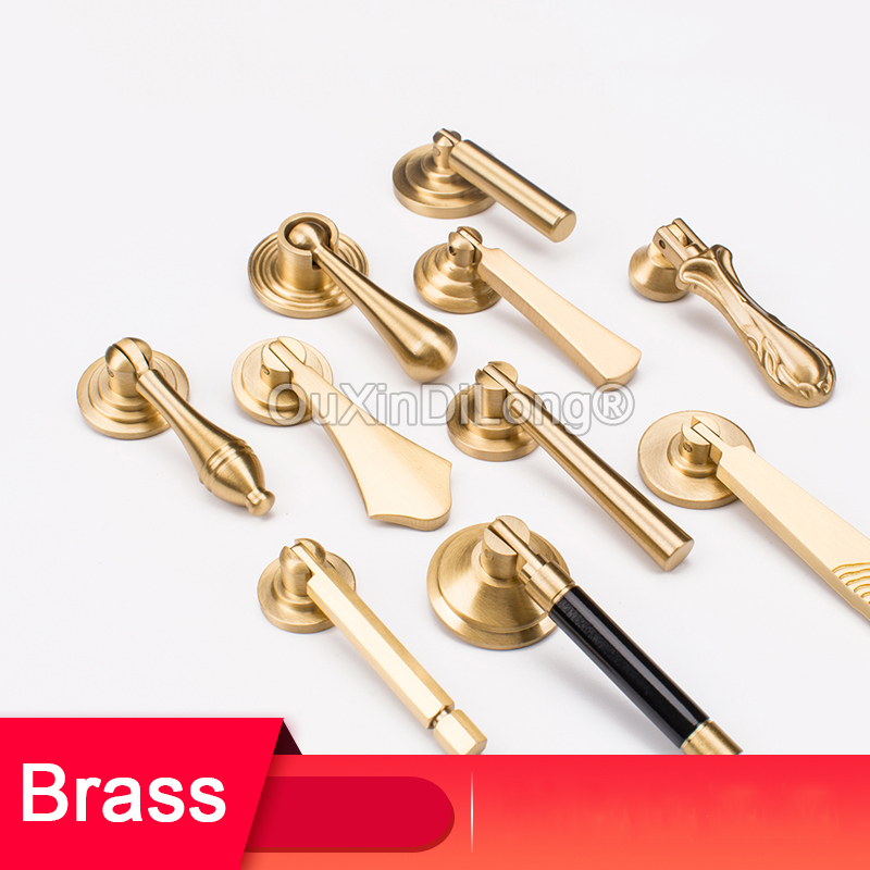 Furniture Hardware Drop Pulls - 1 Pezzo Maniglia in Ottone Stile