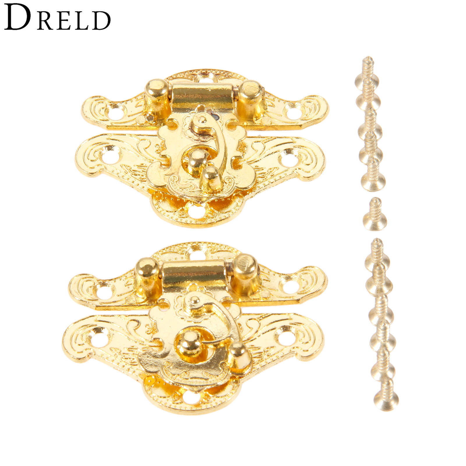 Furniture Hardware Manufacturer - DRELD 2 pezzi scatola d'oro antico