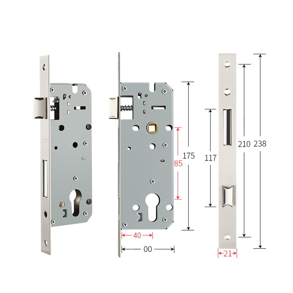 Furniture Hardware Fitting - 1 PZ 8520/8525/8530/8535 Serratura per porta