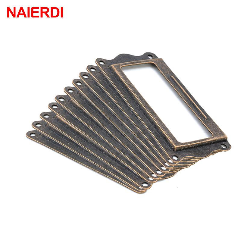 Furniture Hardware Names - 10 pz NAIERDI Maniglia In Ottone
