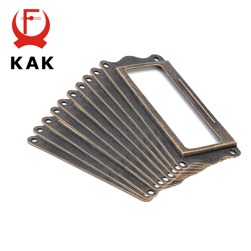 Furniture Hardware Names - 10pcs NED Ottone Antico Maniglia 64*32