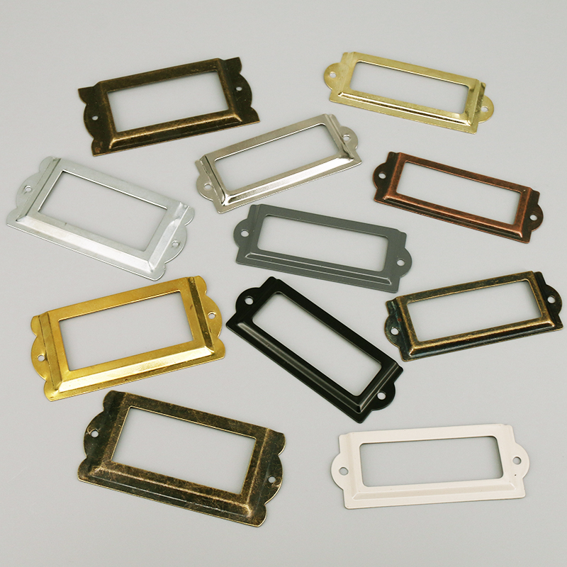 Furniture Hardware Names - 4 pezzi etichetta in ferro antico