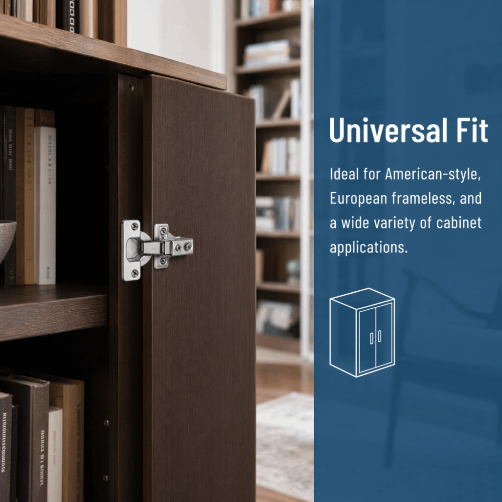 Cabinet Hinge Overlay - 2 pz. Cerniera a chiusura ammortizzata