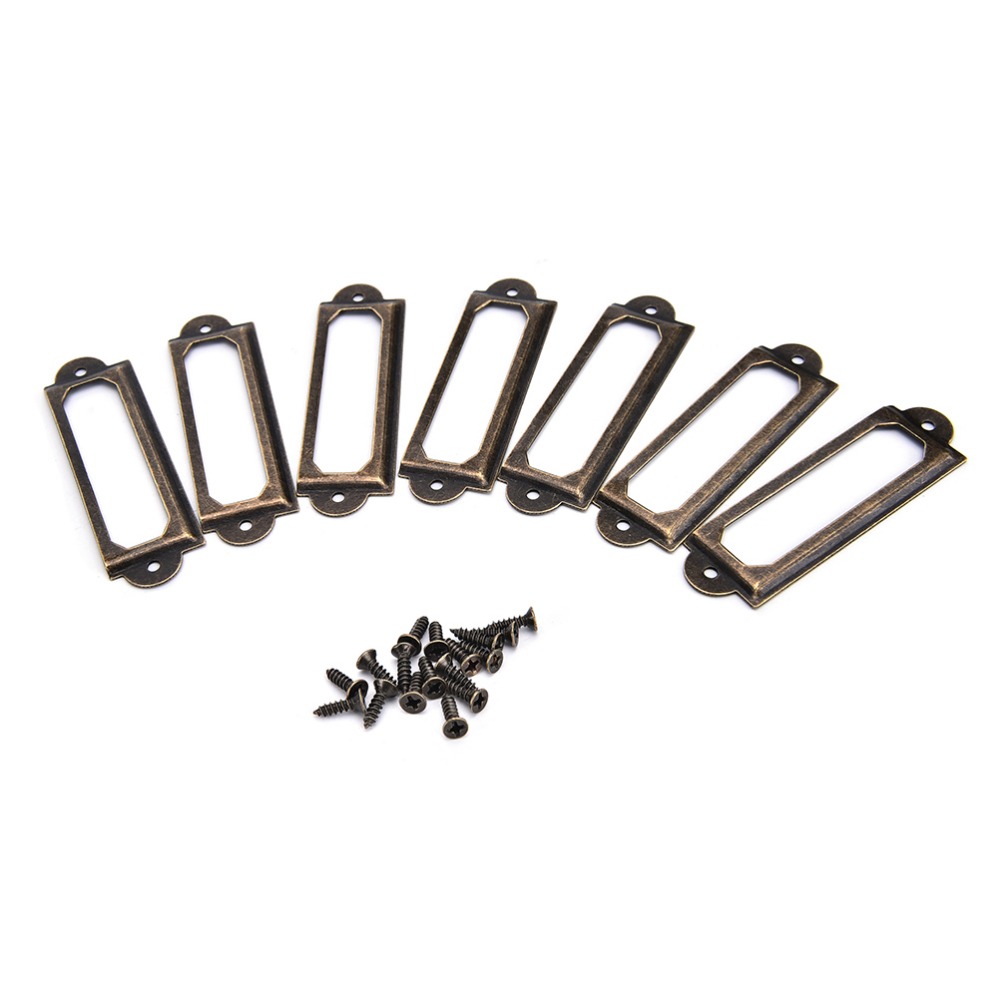 50Pcs ottone antico etichetta  - Furniture Hardware Names recensione e prezzo