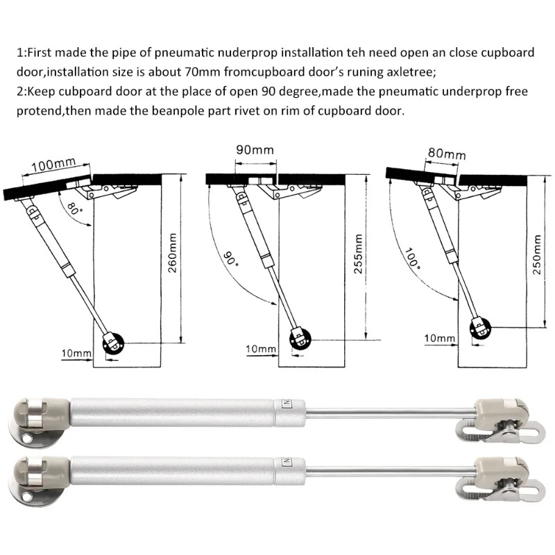 2 pezzi 20/60/100N/150N cernie - Cabinet Hinge Overlay recensione e prezzo