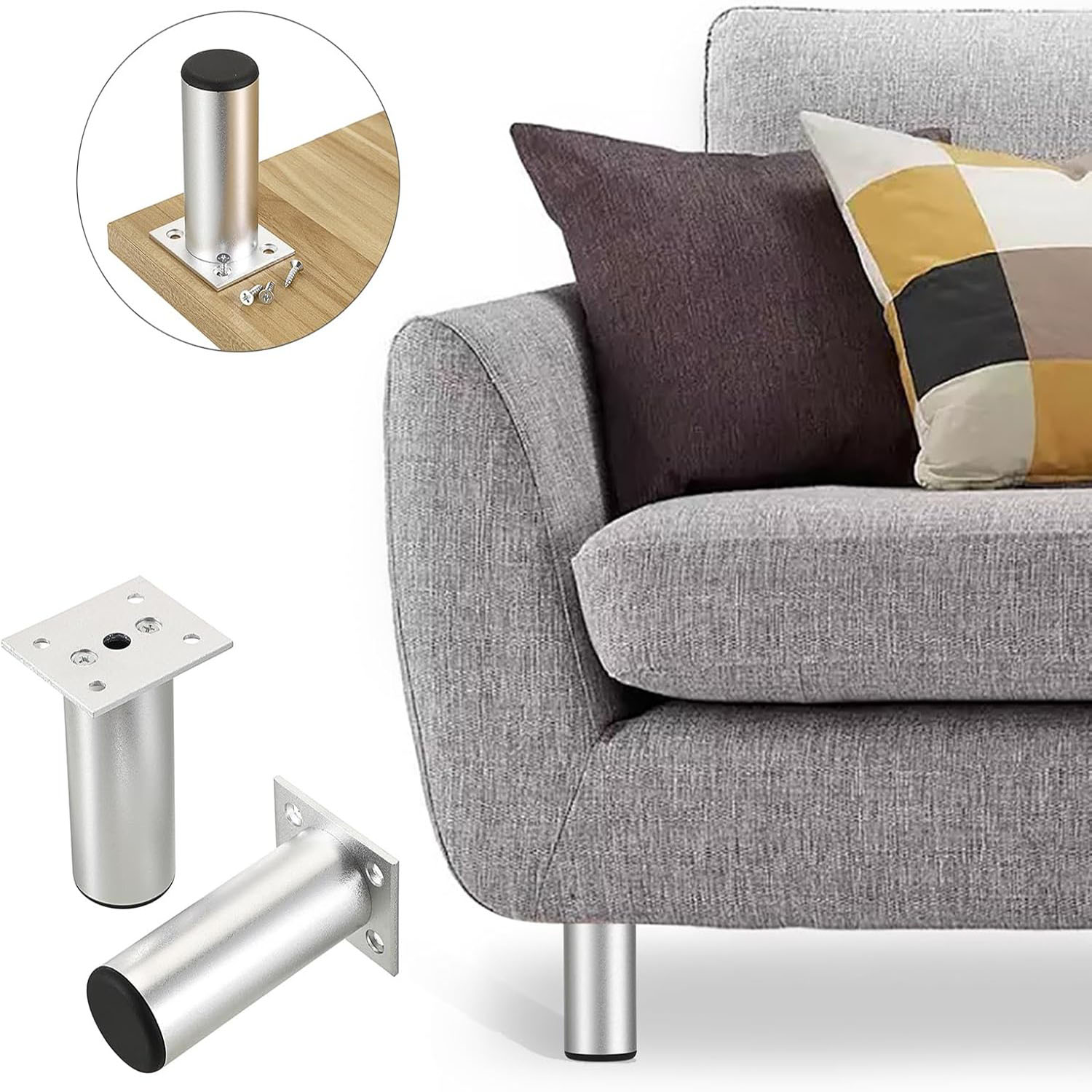 Gambe per mobili in acciaio in - Cabinet Hinge Overlay recensione e prezzo