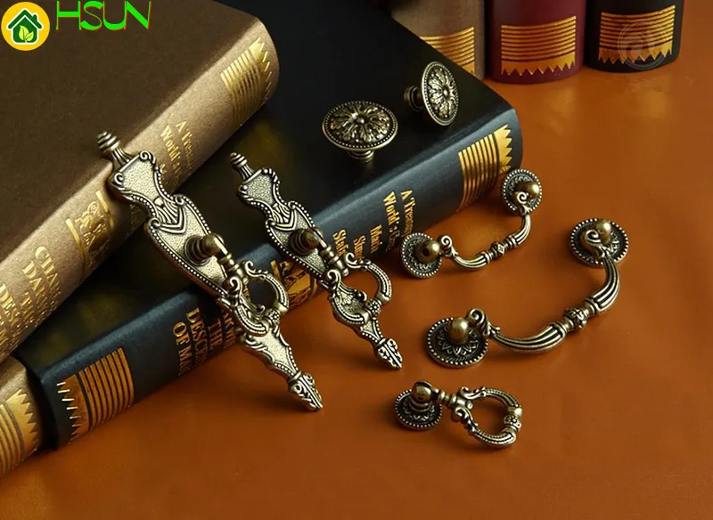 2 pezzi 6 stile campagna comò  - Furniture Hardware Drop Pulls recensione e prezzo