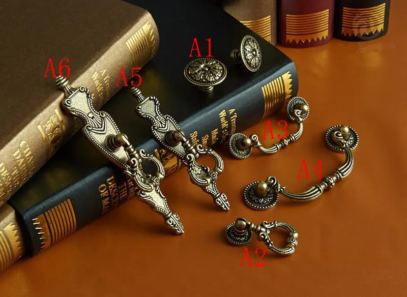 2 pezzi 6 stile campagna comò  - Furniture Hardware Drop Pulls recensione e prezzo