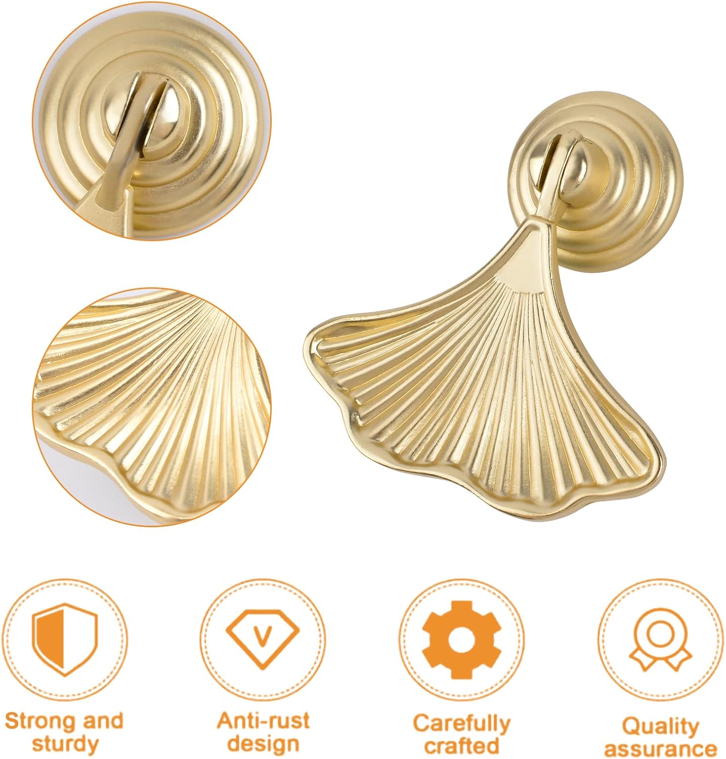 Set di 2 Maniglie a Forma di F - Furniture Hardware Drop Pulls recensione e prezzo